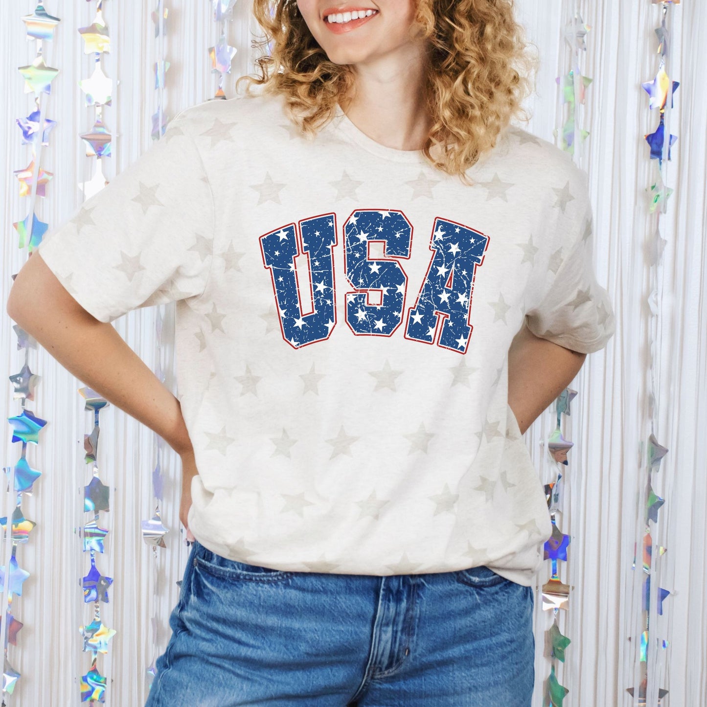 USA Star United States July 4th Patriotic Star Tshirt