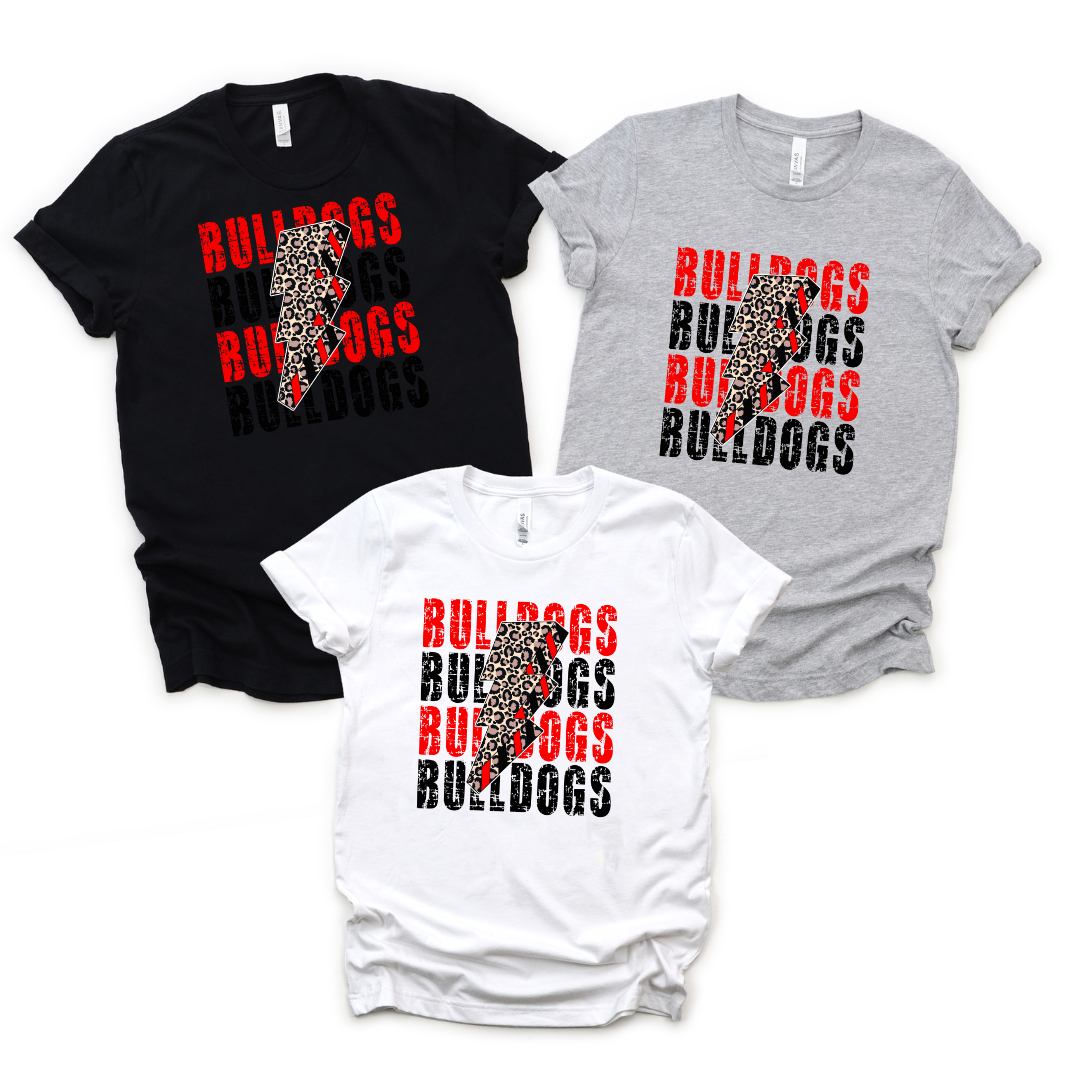 Bulldog Lightning Bolt Unisex Graphic Tee