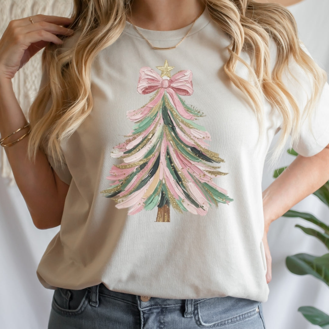 Coquette Christmas Tree Tee
