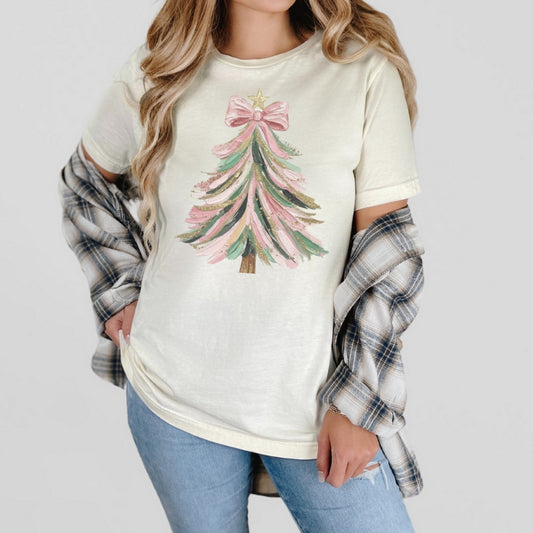 Coquette Christmas Tree Tee