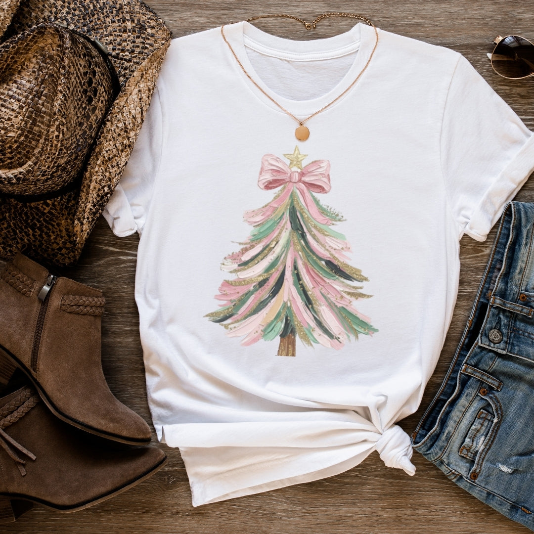 Coquette Christmas Tree Tee