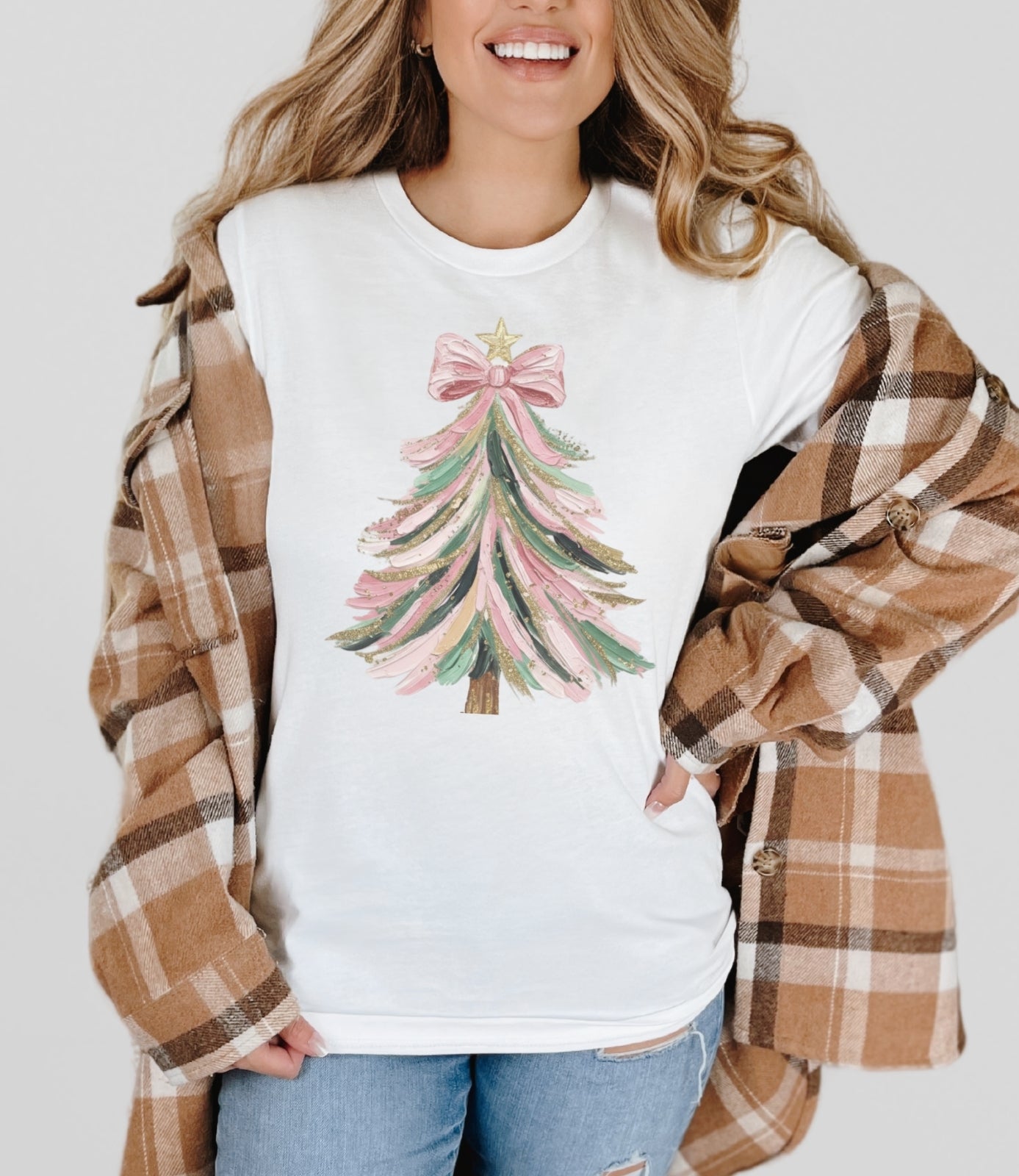 Coquette Christmas Tree Tee