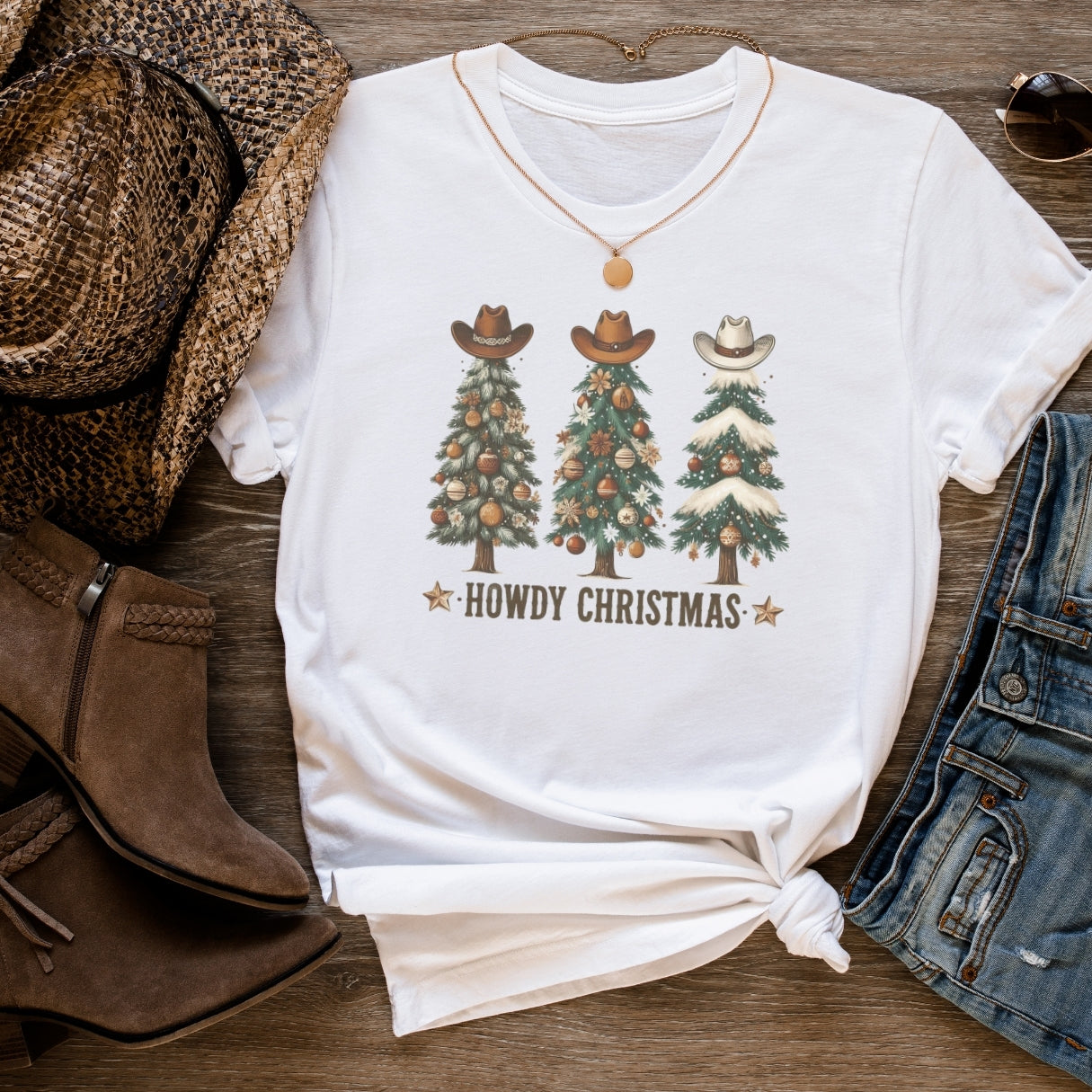 Howdy Christmas Western Tee