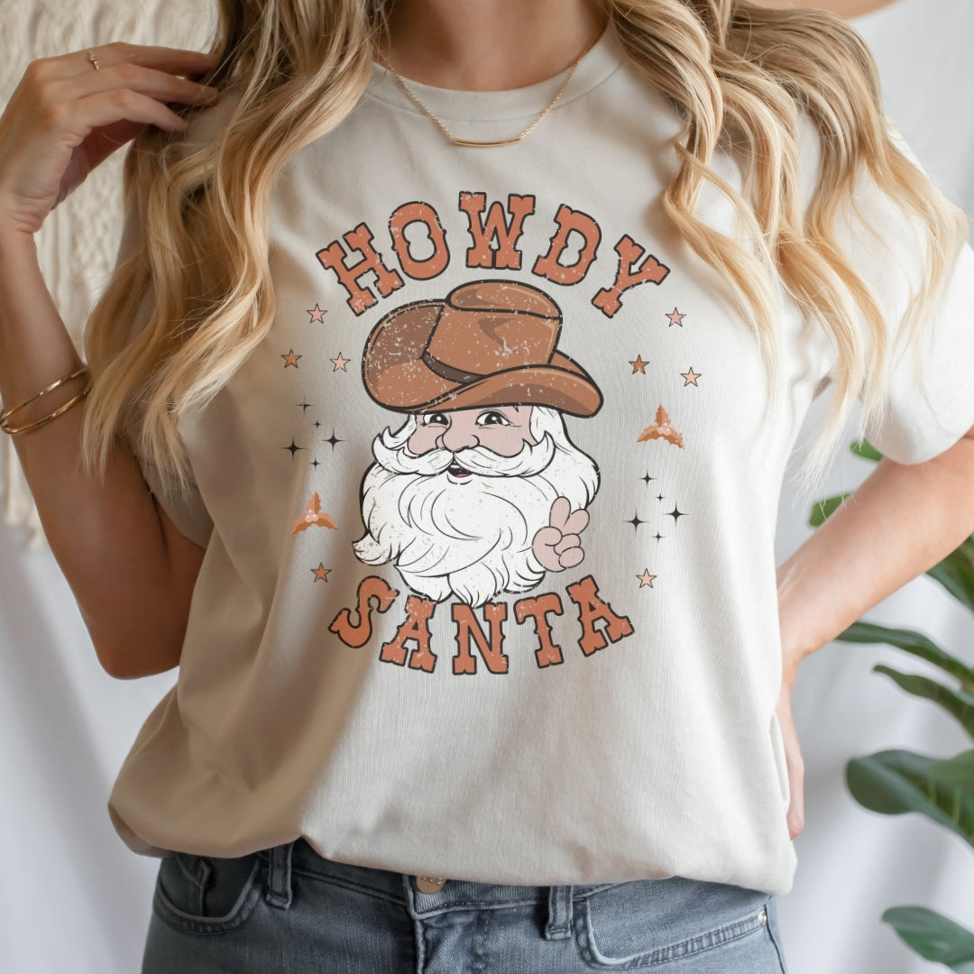 Howdy Santa Western Tee