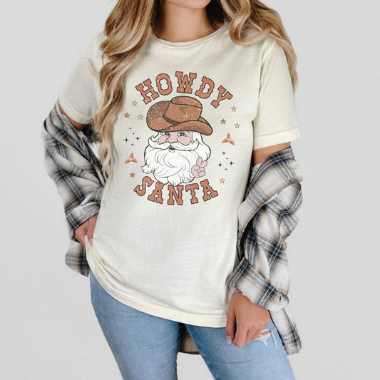 Howdy Santa Western Tee