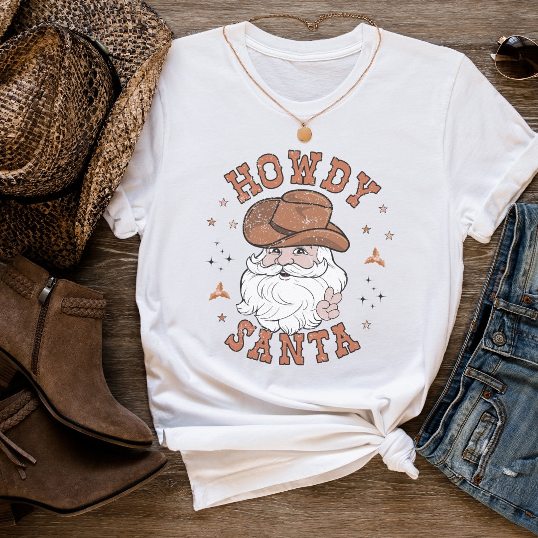Howdy Santa Western Tee