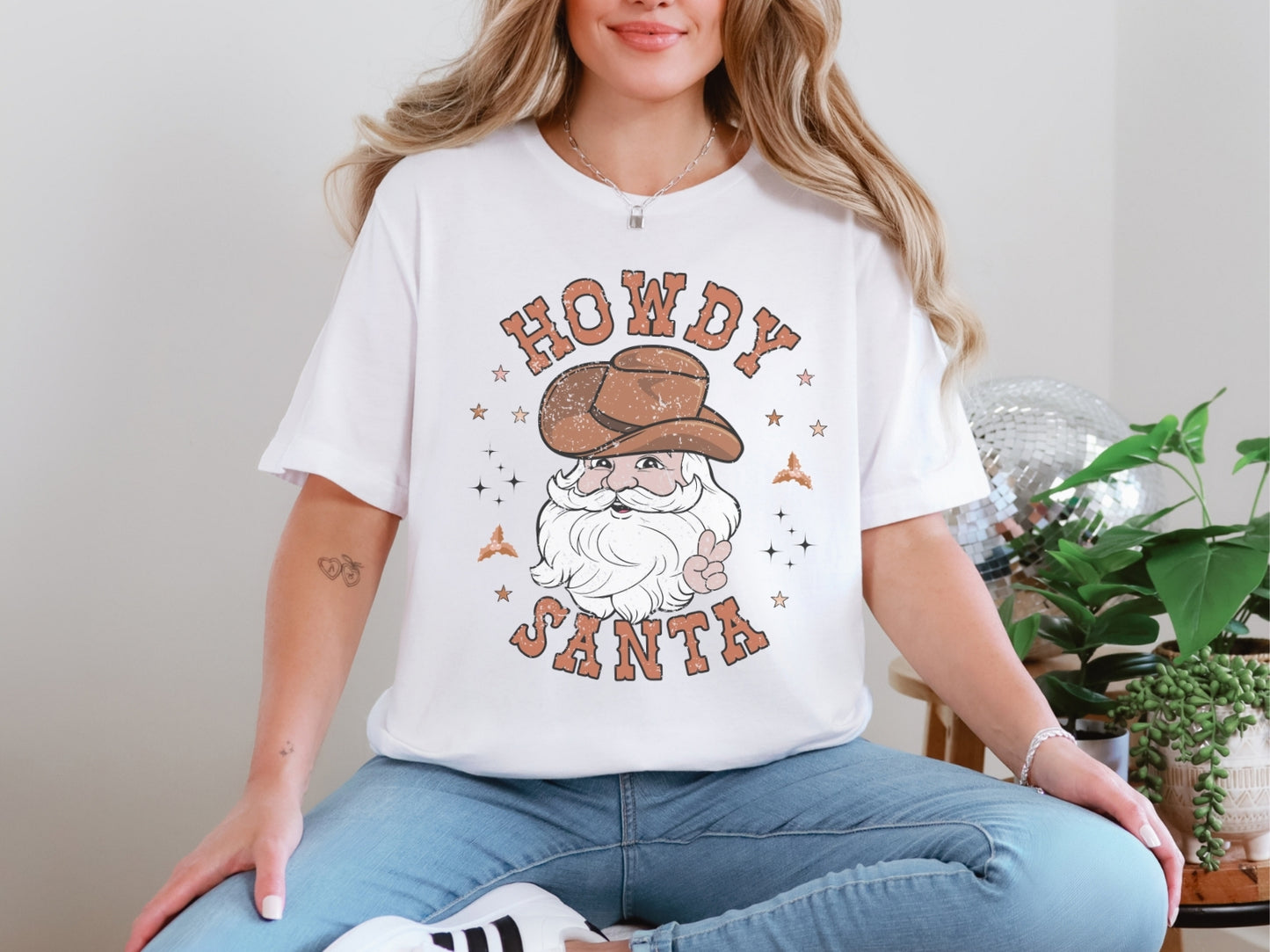 Howdy Santa Western Tee