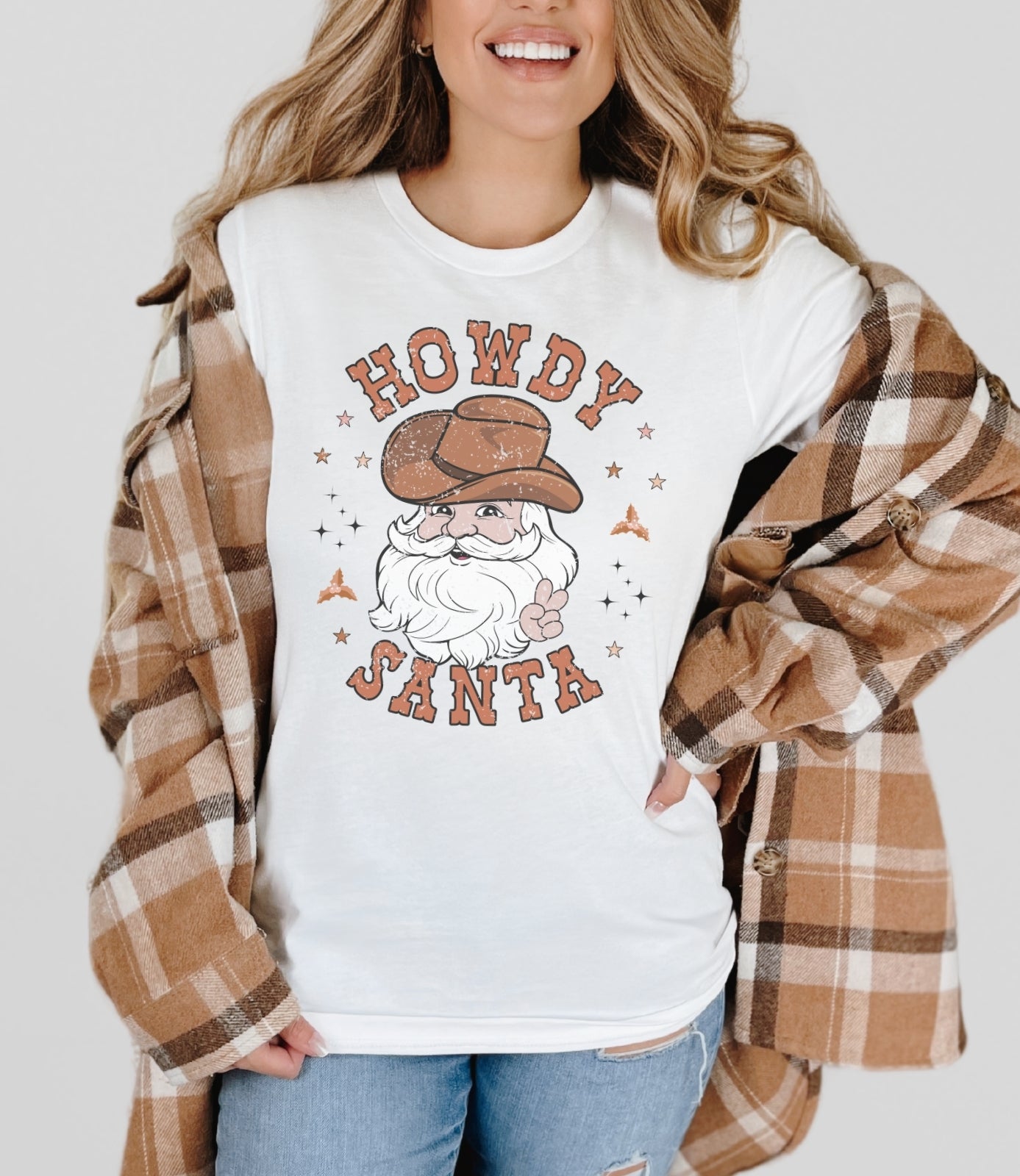 Howdy Santa Western Tee