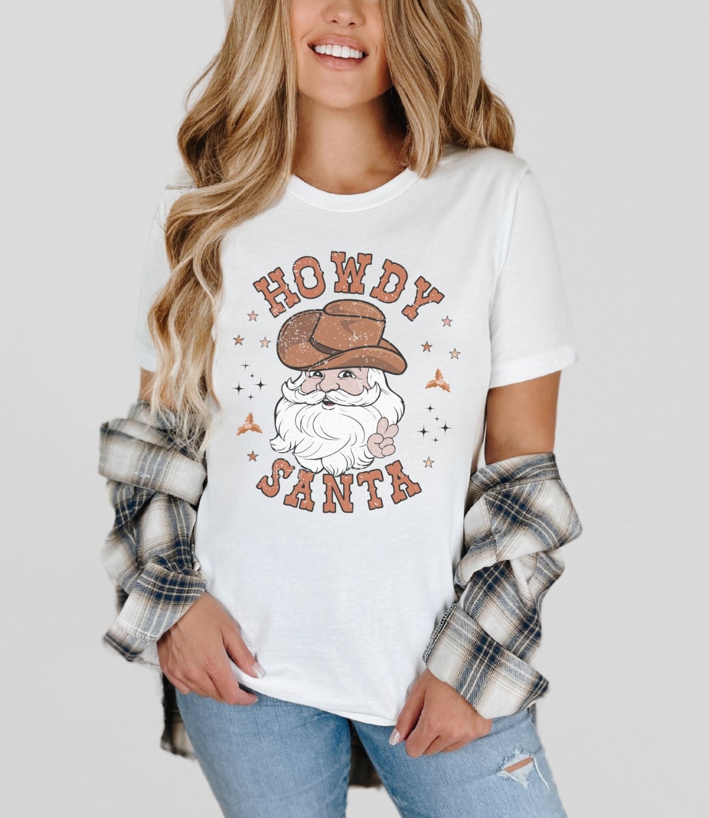 Howdy Santa Western Tee