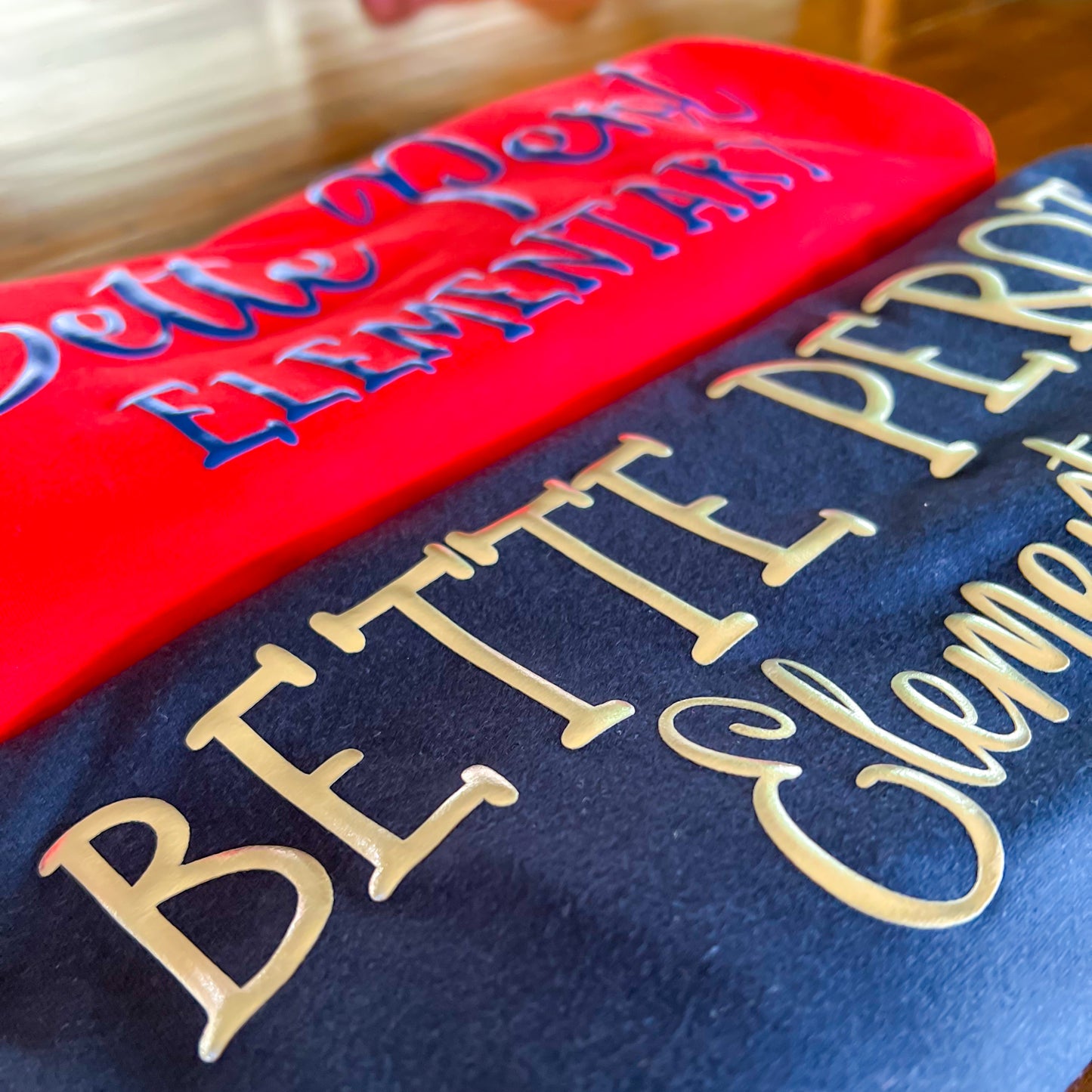 Custom Metallic Puff Shirts Font 2