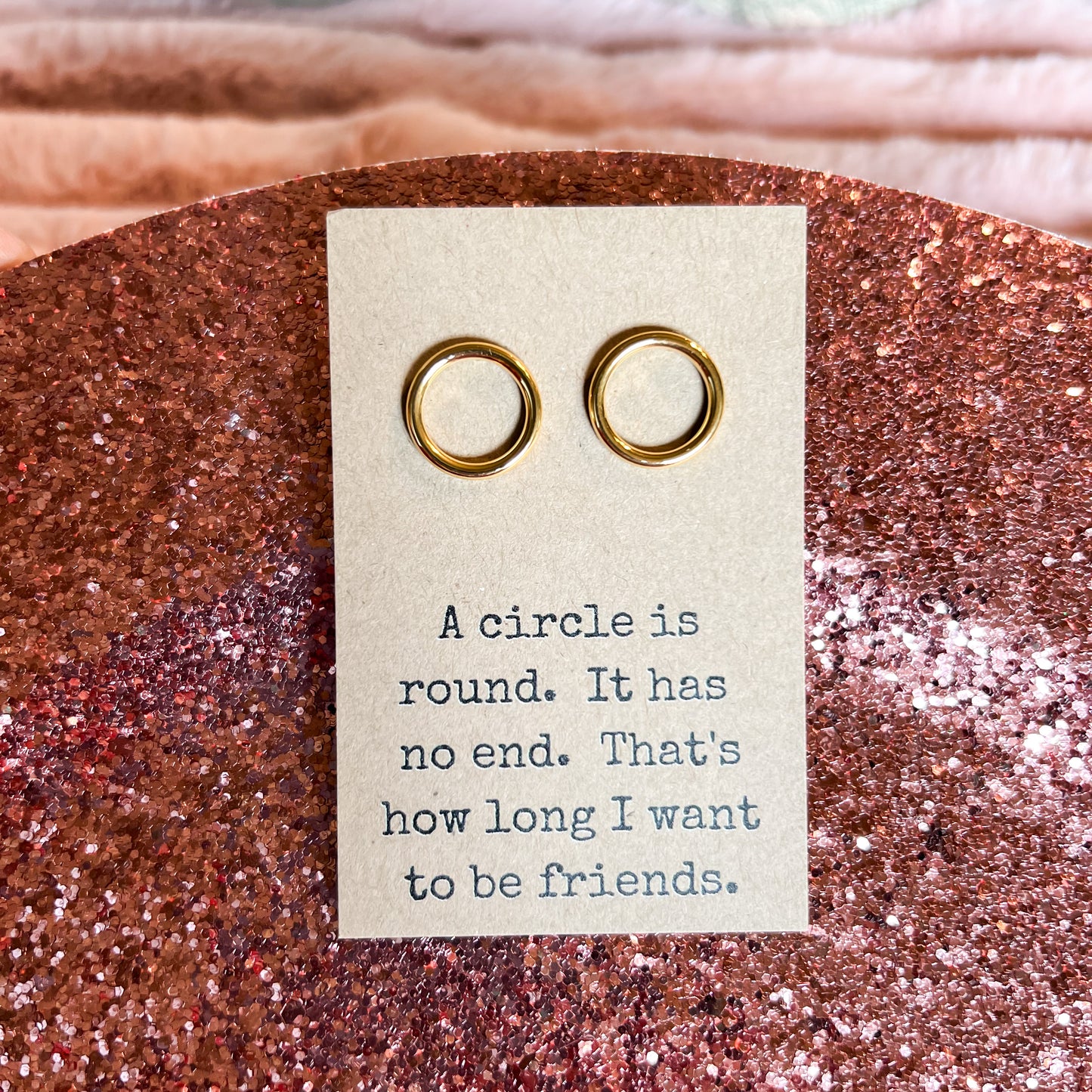 18k Gold Coated Friendship Earrings