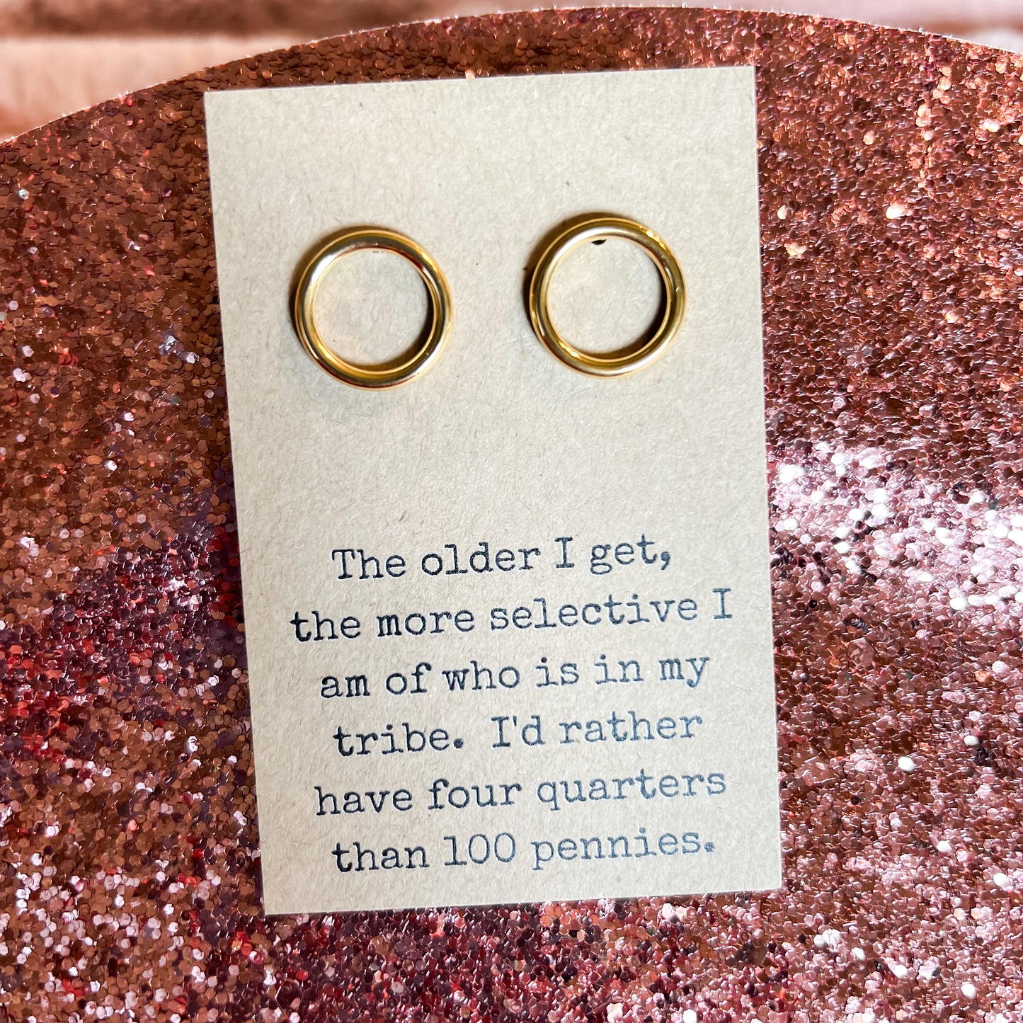 18k Gold Coated Friendship Earrings