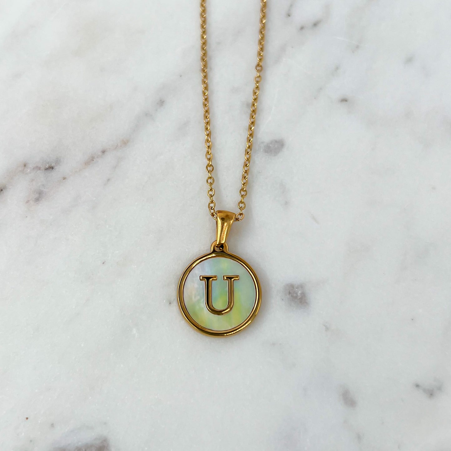 Letter Necklace with Card for Teacher