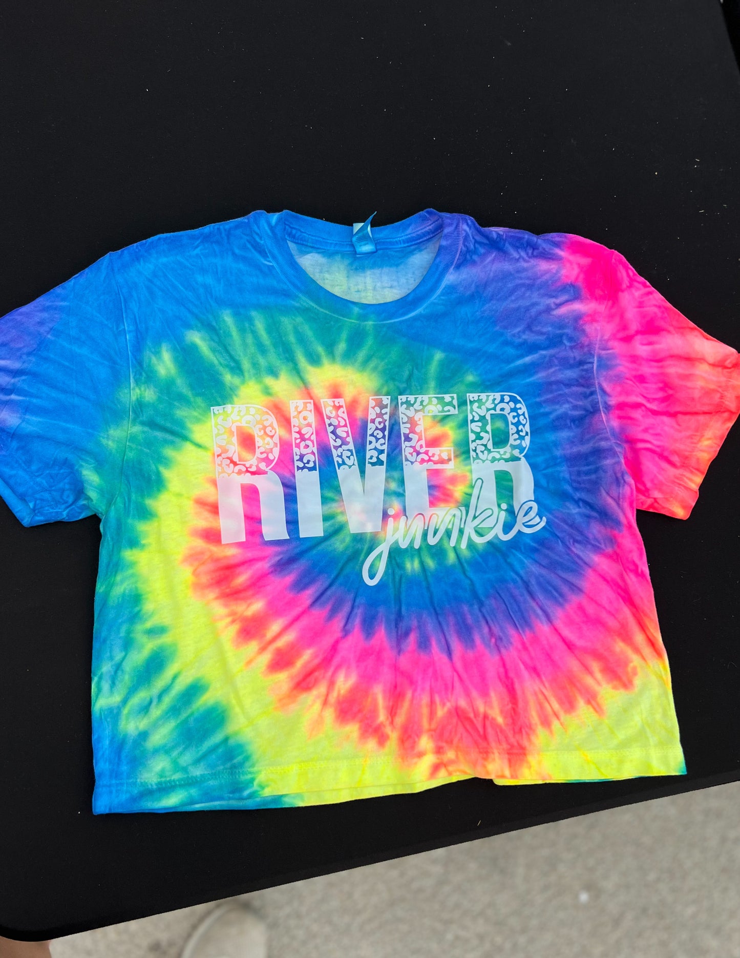 River Junkie Tye Dye Crop Top