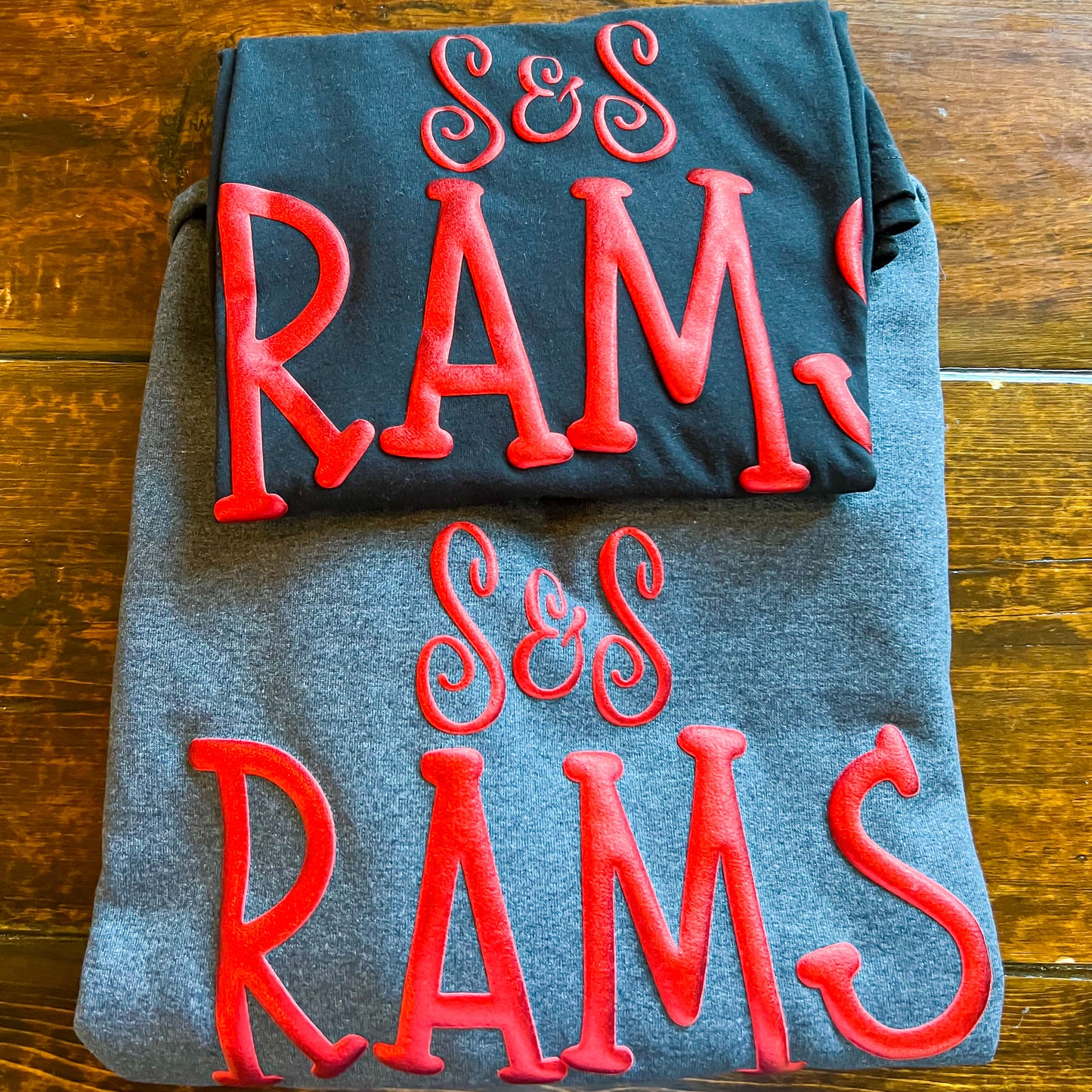 Custom Metallic Puff Shirts Font 4