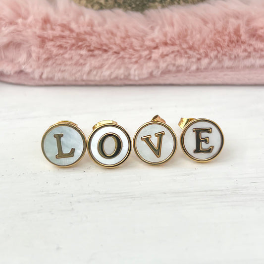 Letter Earrings