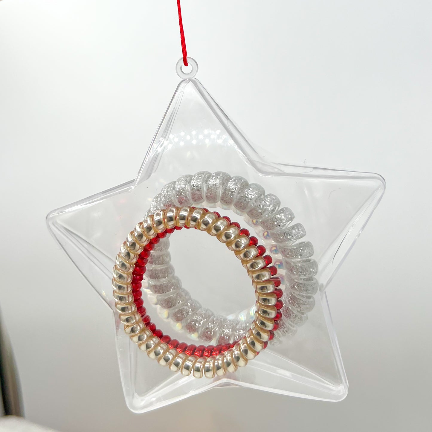 Christmas Ornament Hot Ties (4 hairties)