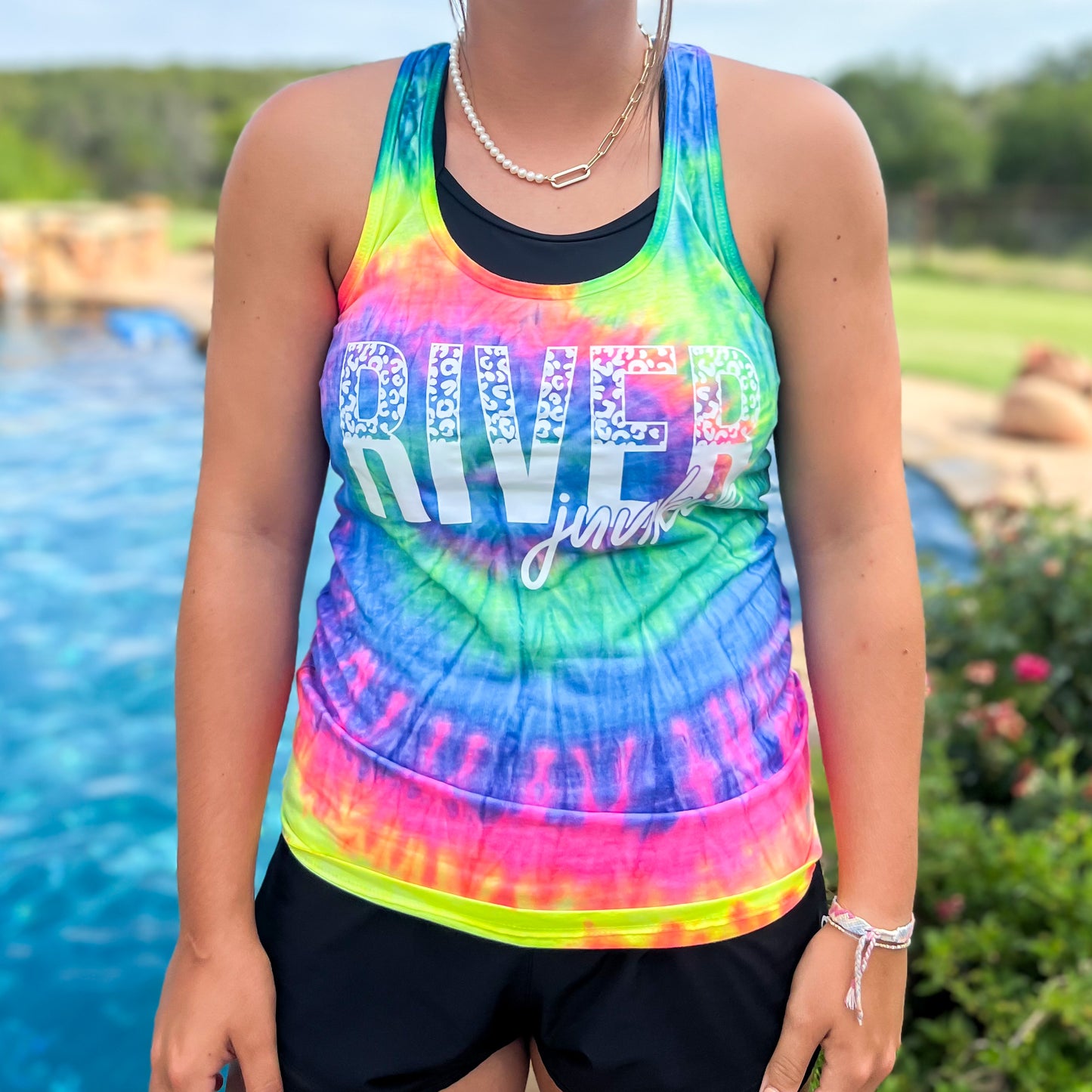 River Junkie Tye Dye Tank Top