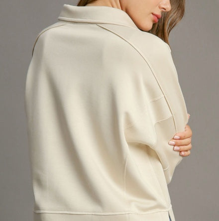Ecru NeoKnit Pullon Sweatpants with Sweatshirt