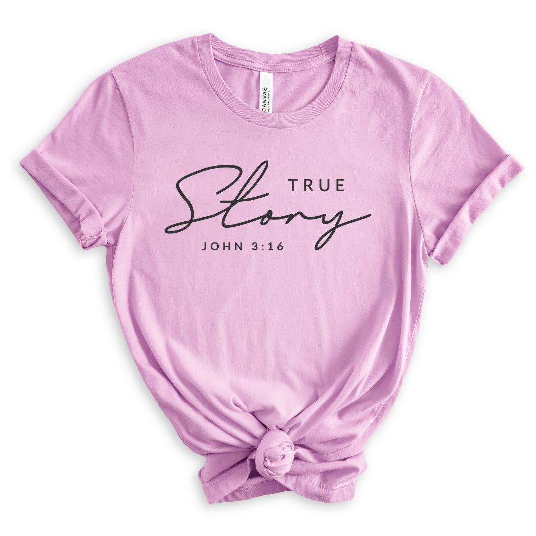 true story john 3:16 Women's Easter Graphic Tee
