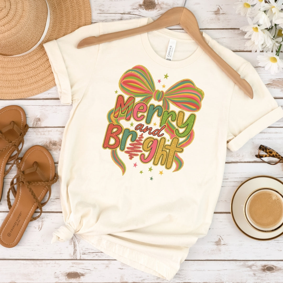 Merry & Bright Coquette Tee