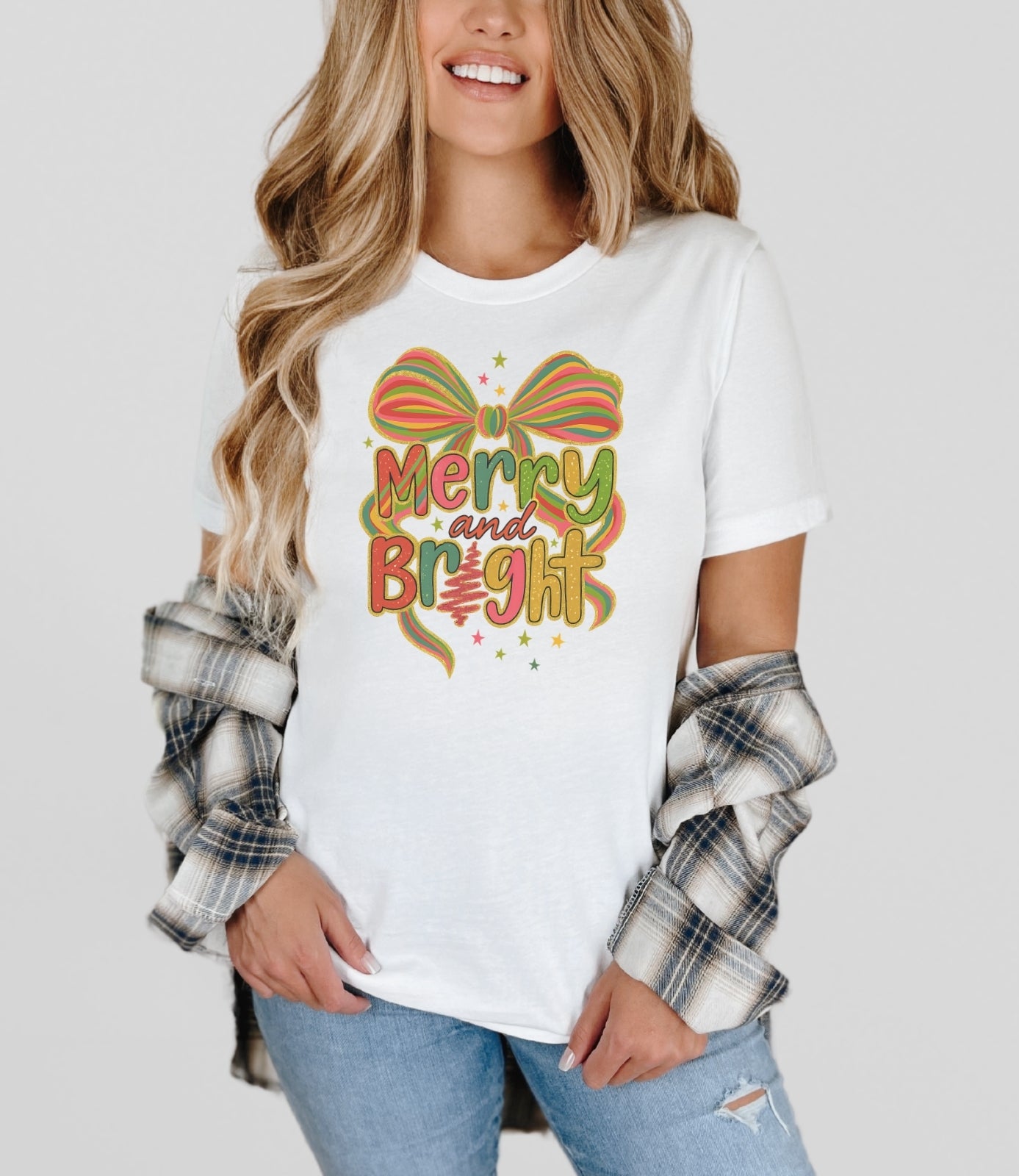 Merry & Bright Coquette Tee