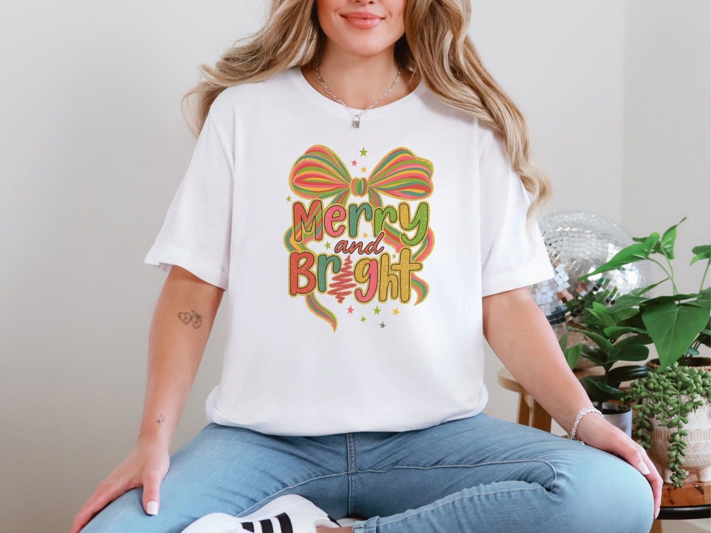 Merry & Bright Coquette Tee