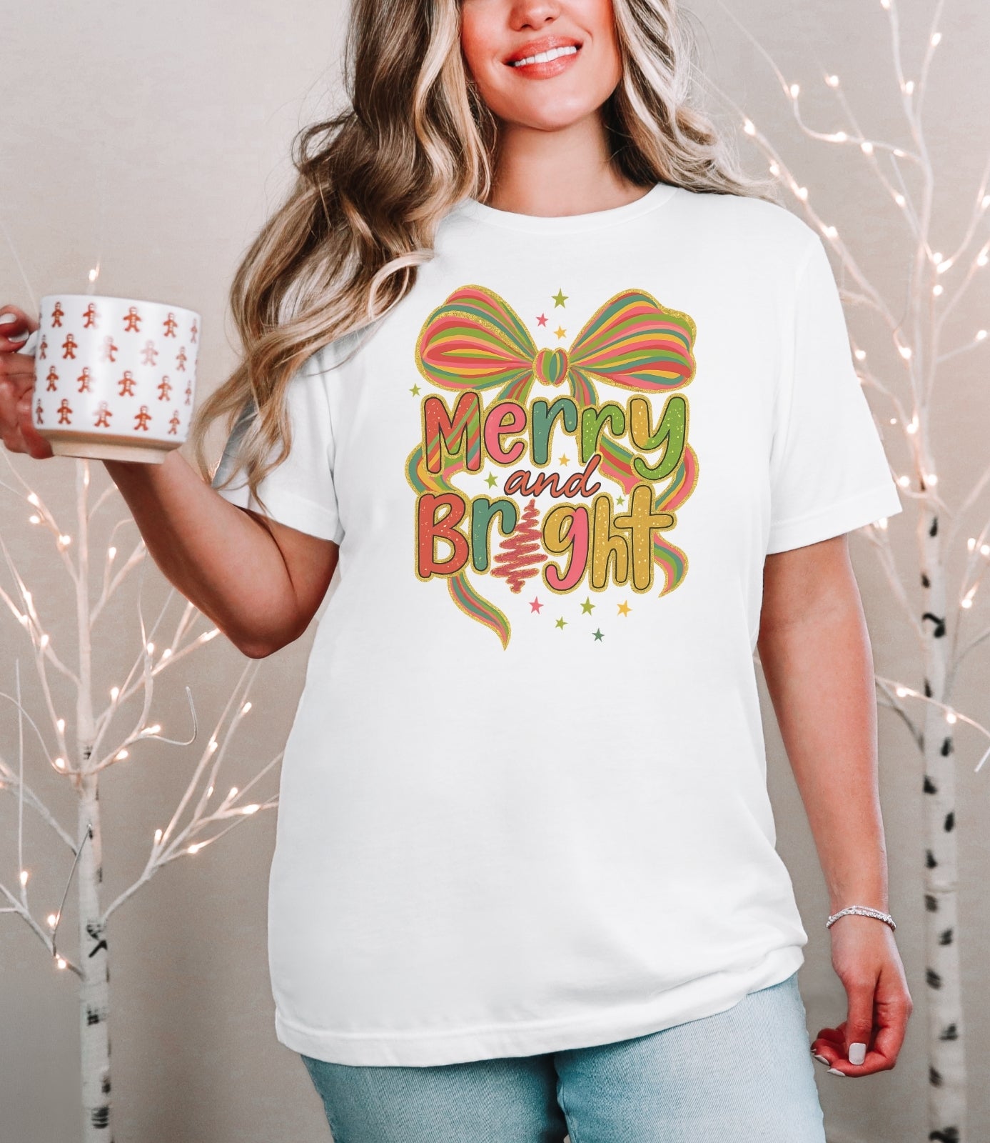 Merry & Bright Coquette Tee