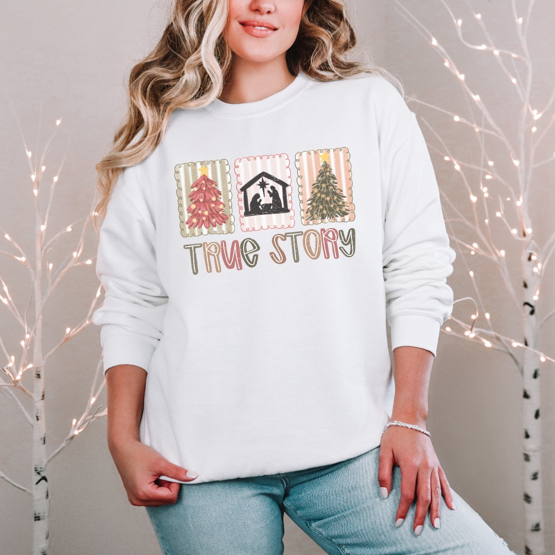 True Story Nativity Christmas Sweatshirt
