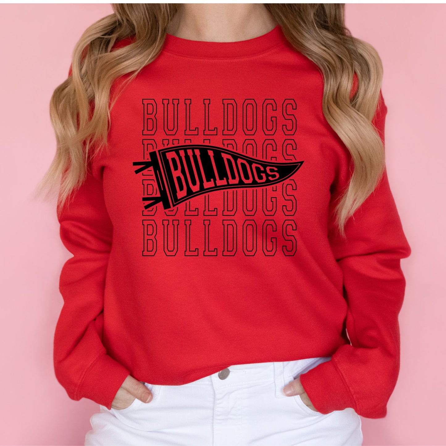 Bulldogs Bulldogs Bulldogs Pennant Sweatshirt