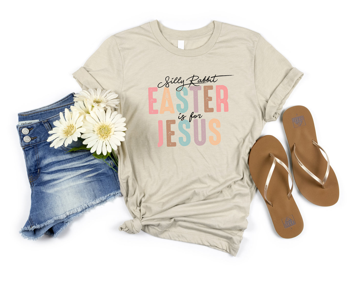Silly Rabbit Easter is for Jesus Women's Graphic Tshirt