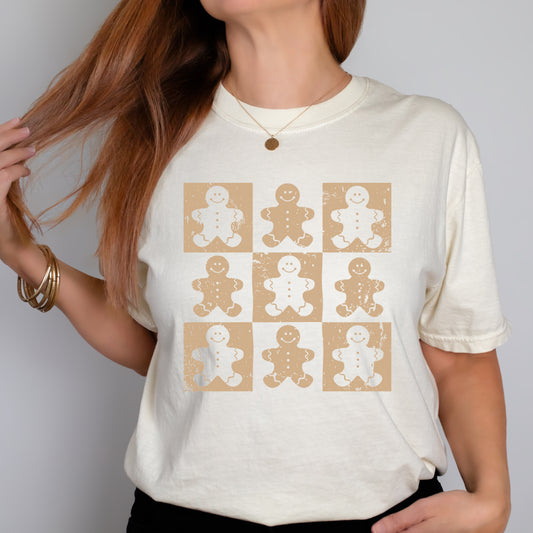Gingerbread Man Tiled Shirt