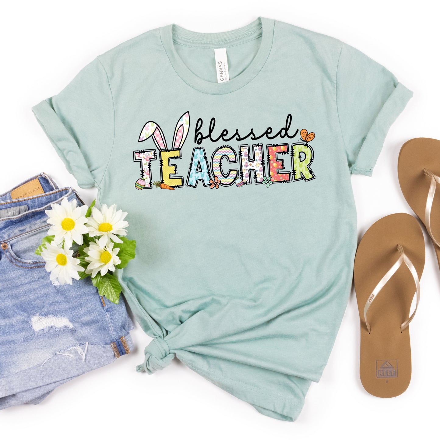 Blessed Teacher Easter Shirt