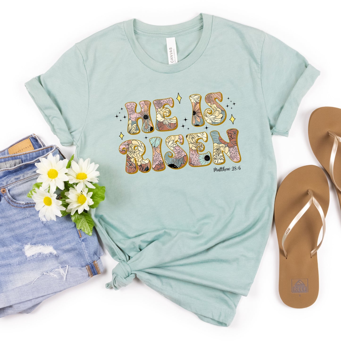 He is Risen Easter Women's Graphic Tee