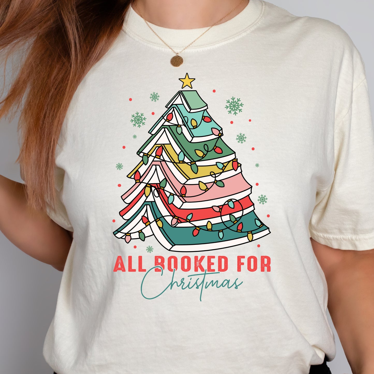 All Booked for Christmas Tshirt