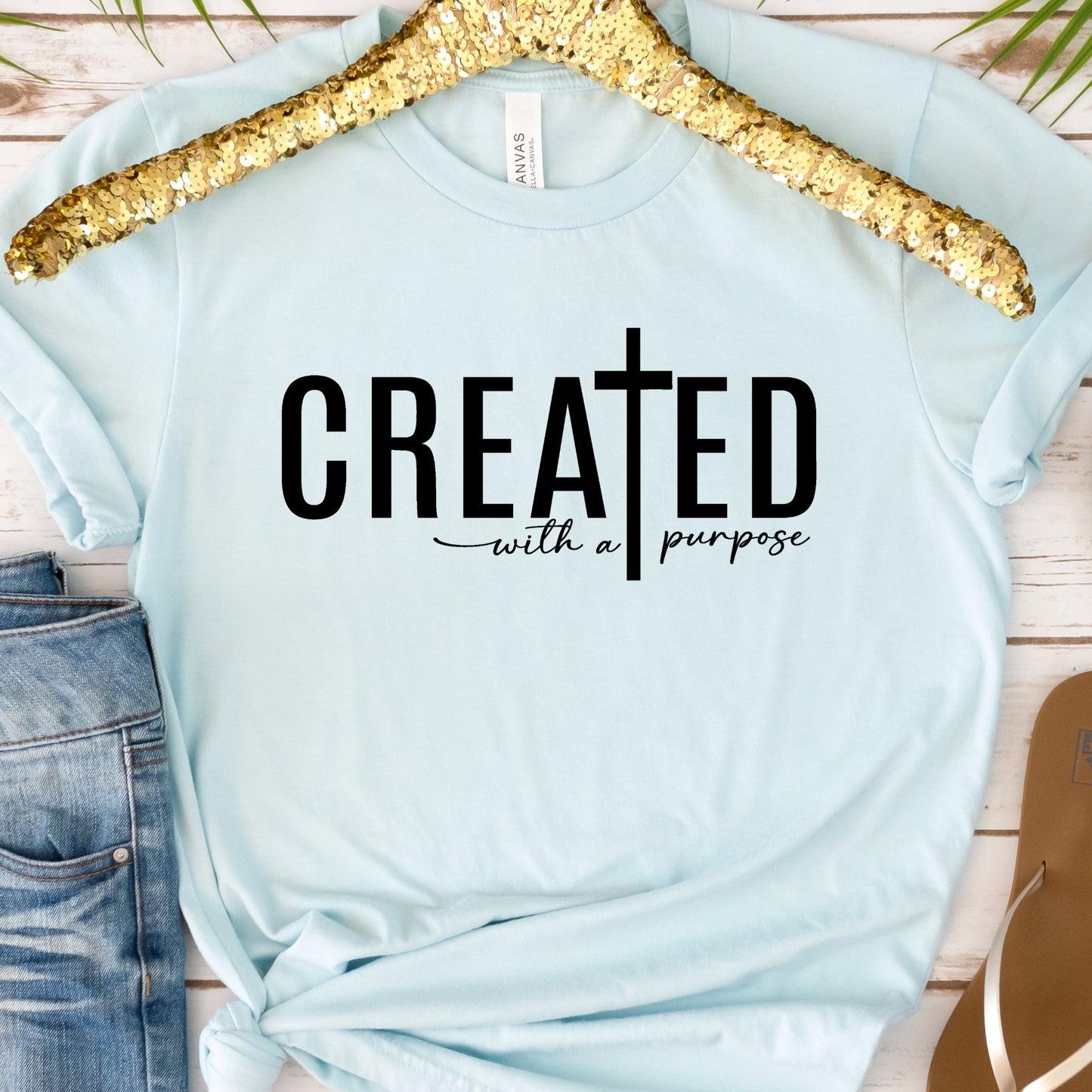 Created with a Purpose Religious Tshirt