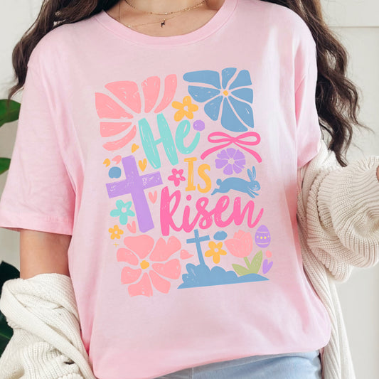He is Risen Easter Women's Graphic Tee