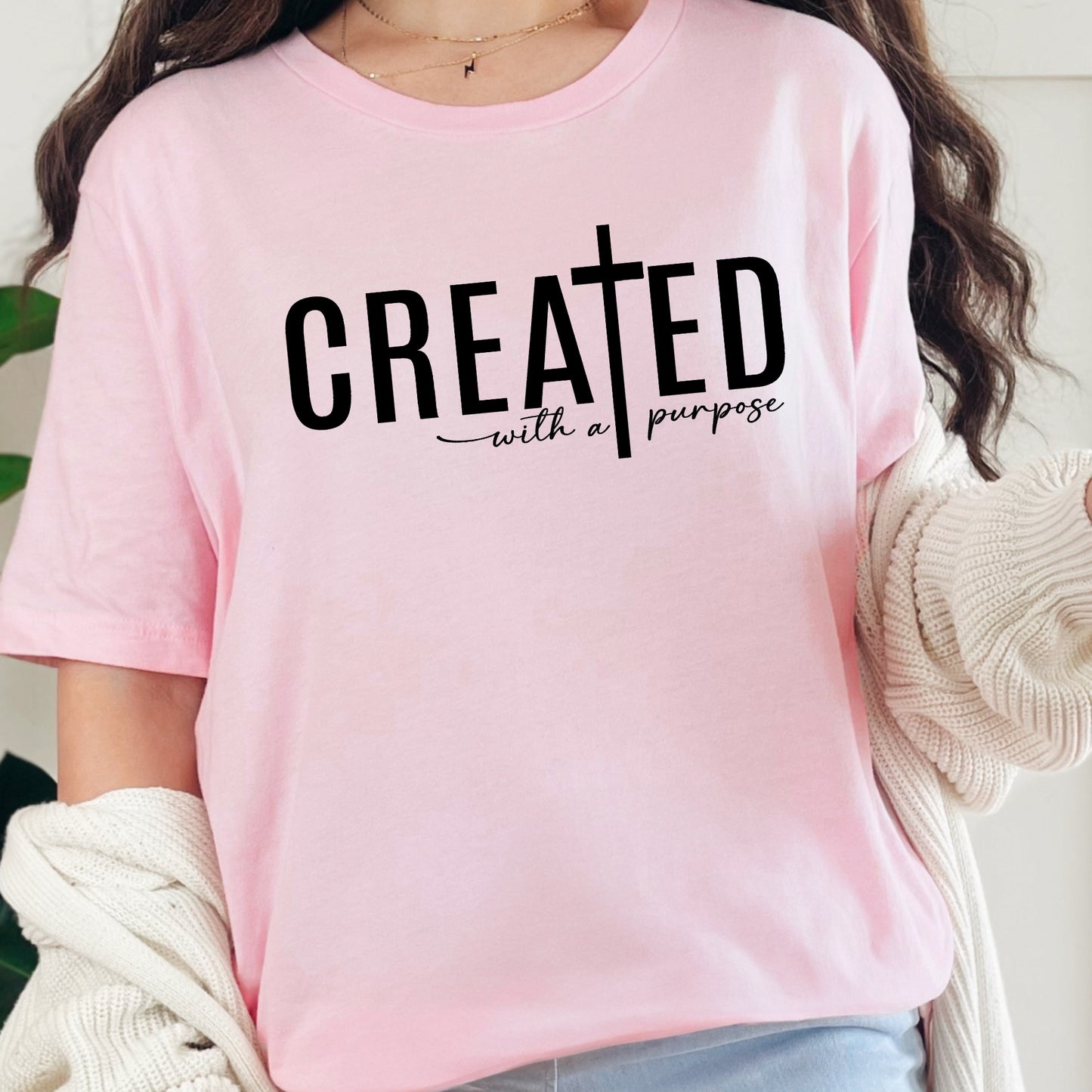 Created with a Purpose Religious Tshirt