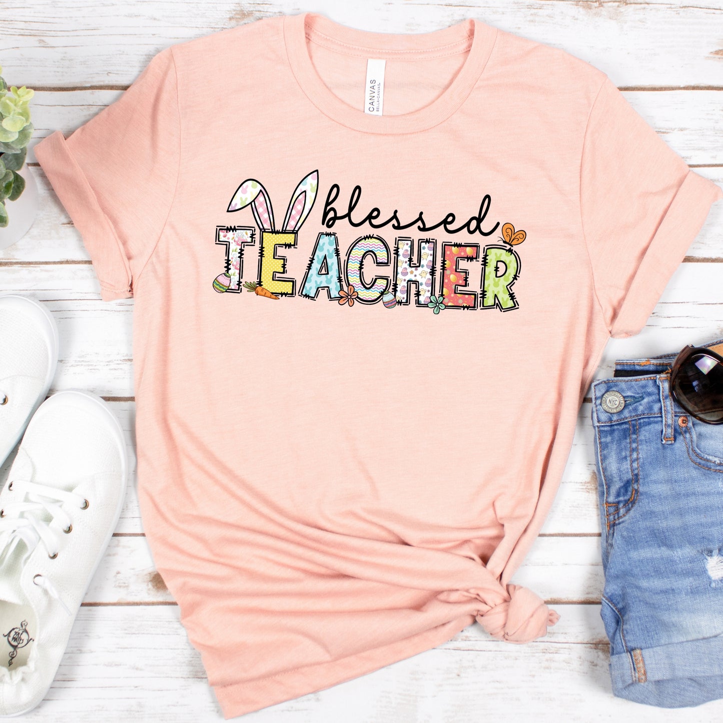 Blessed Teacher Easter Shirt