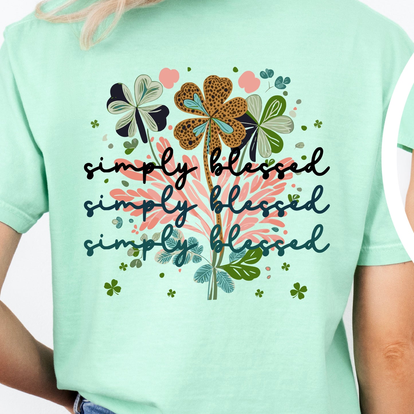 Simply Blessed Tshirt St. Patrick's Day Shirt