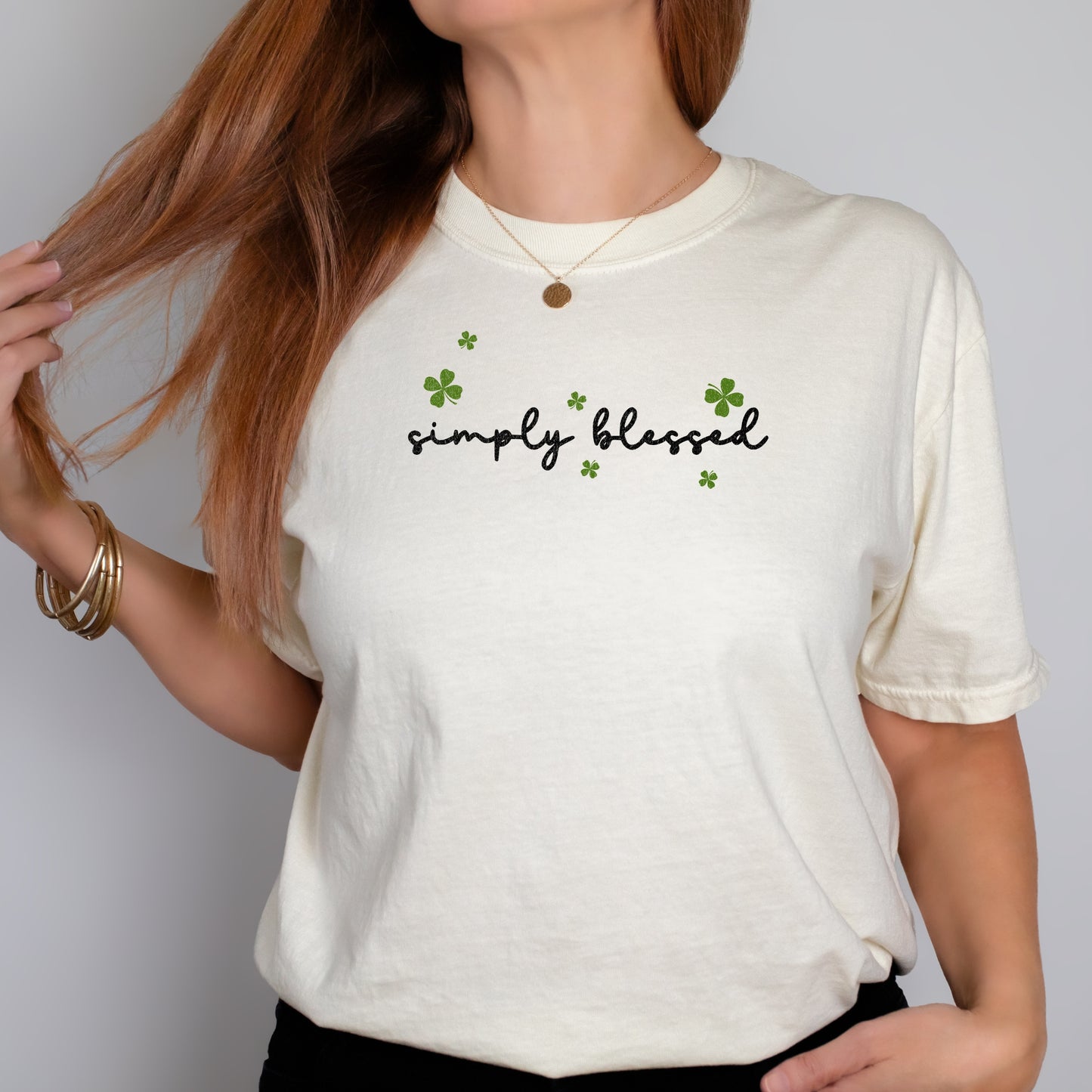 Simply Blessed Tshirt St. Patrick's Day Shirt