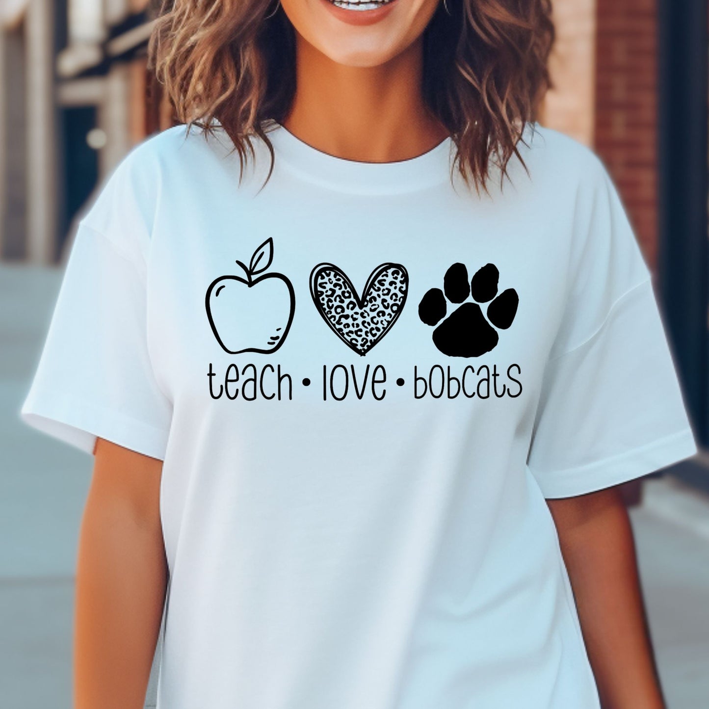 Teach Love Bobcats Shirt