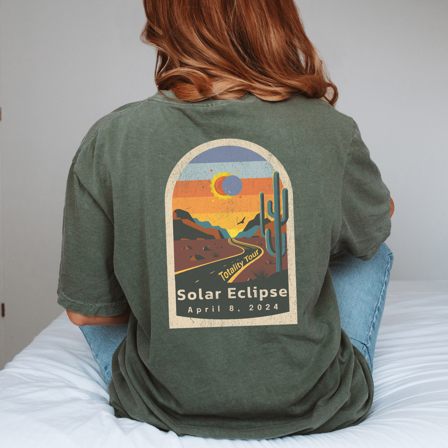Totality Tour Solar Eclipse Graphic Tshirt April 8, 2024