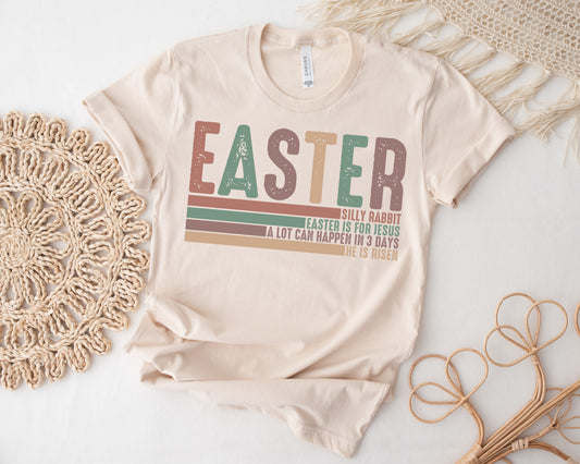 Silly Rabbit Easter is for Jesus Women's Graphic Tee