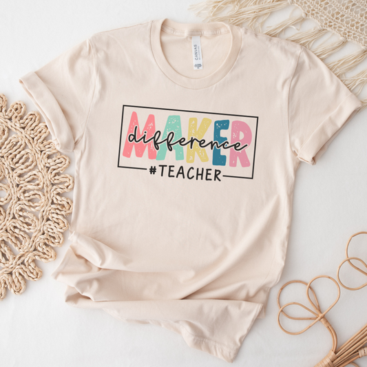 Difference Maker Teacher Unisex Graphic Tee