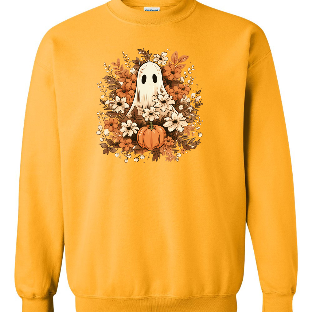 Ghost Floral Fall Sweatshirt