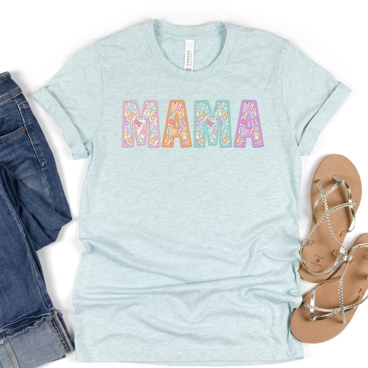 Mama Easter Pastel Colored Women's Graphic Tee