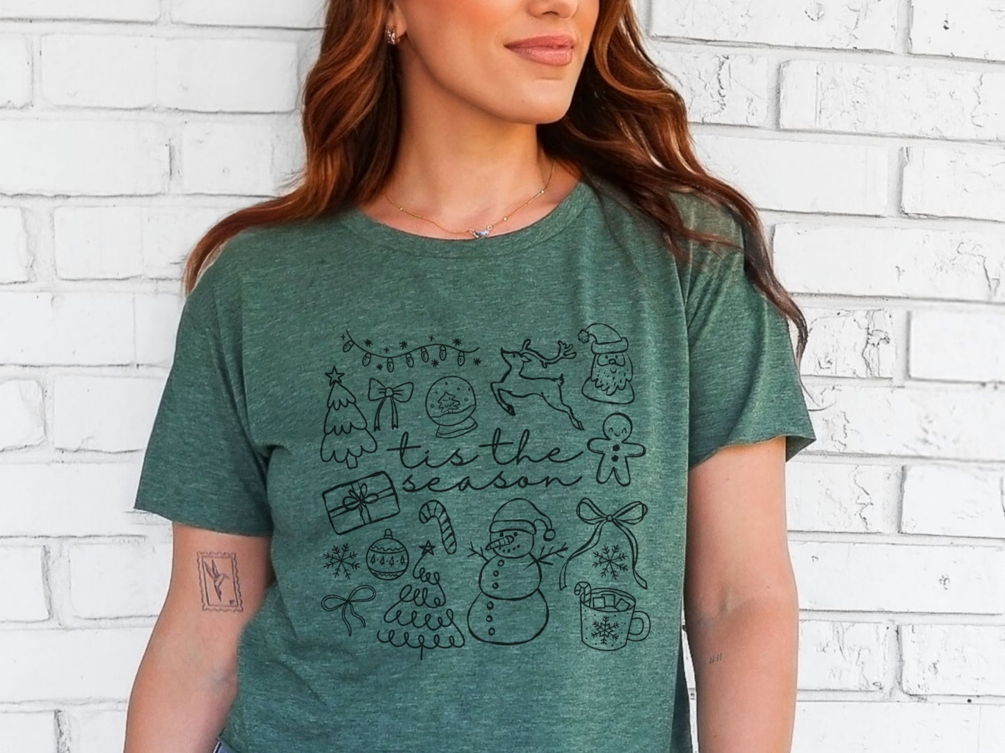 Tis the Season Doodle Christmas T-Shirt