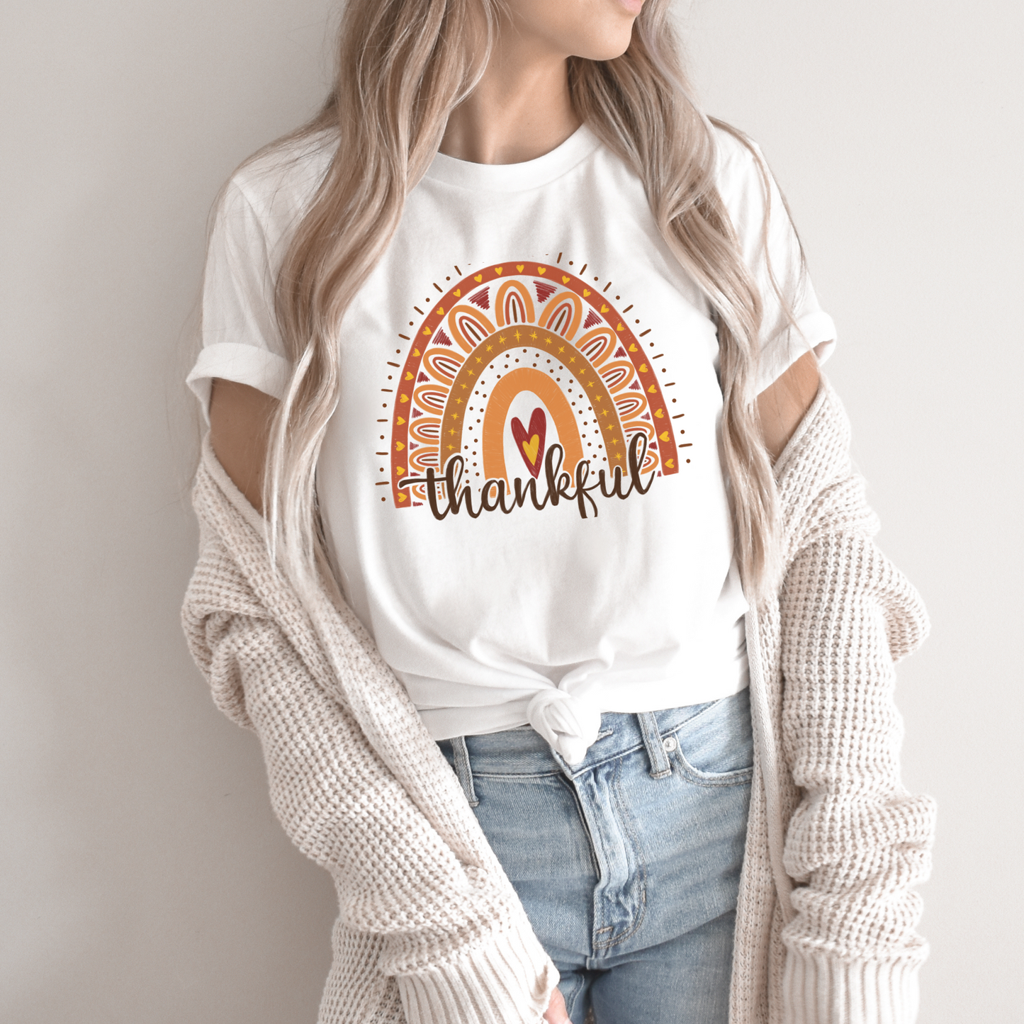 Thankful Rainbow Fall Tshirt