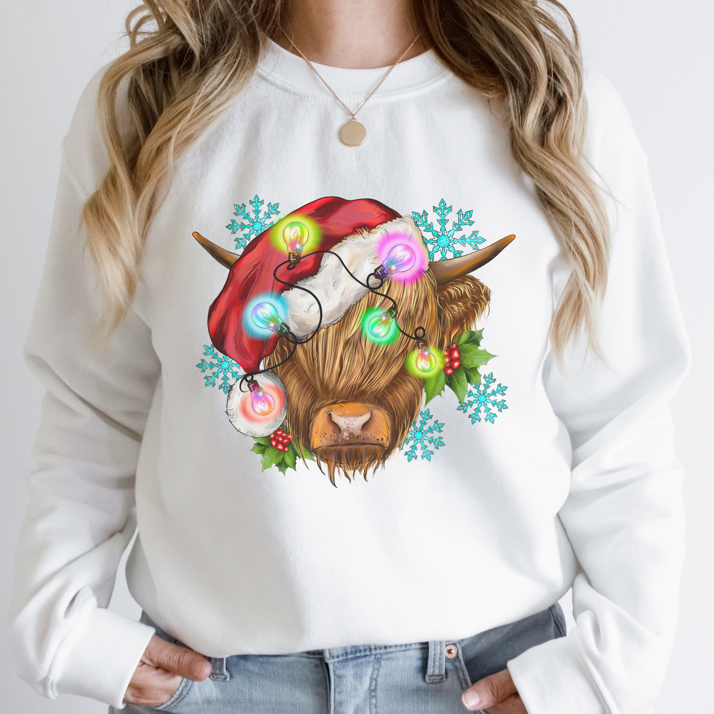 Christmas Cow Women's Sweatshirt